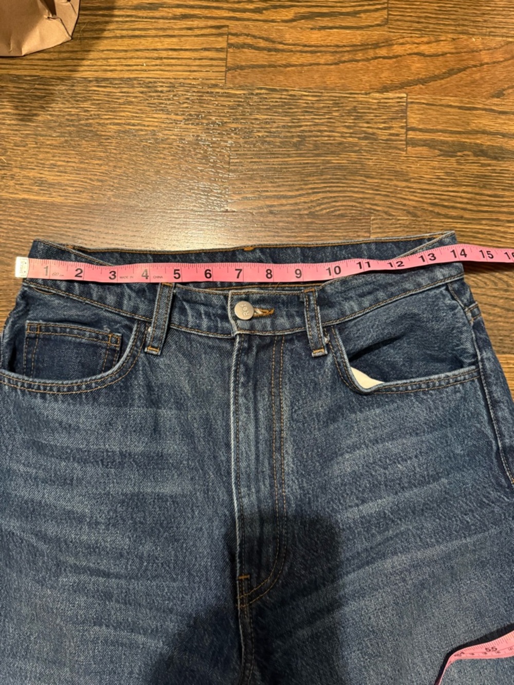 Reformation High Rise Straight Leg Stovepipe Jean 27 Classic Clean Girl Designer - Picture 8 of 9